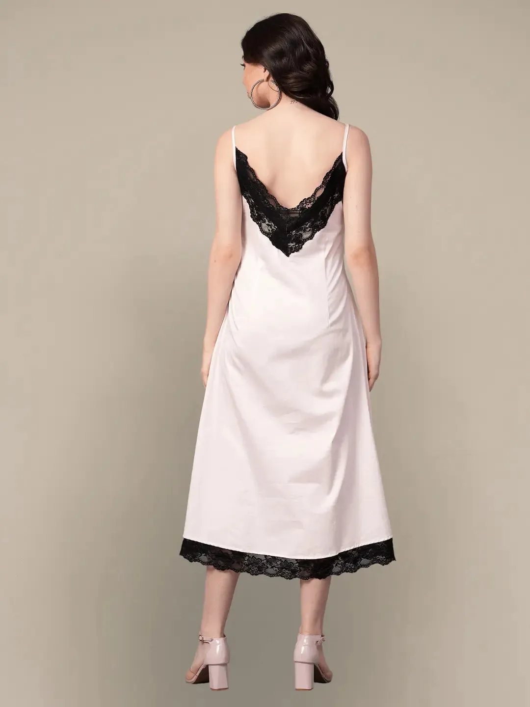 Rose Water Low Back Slip Dress