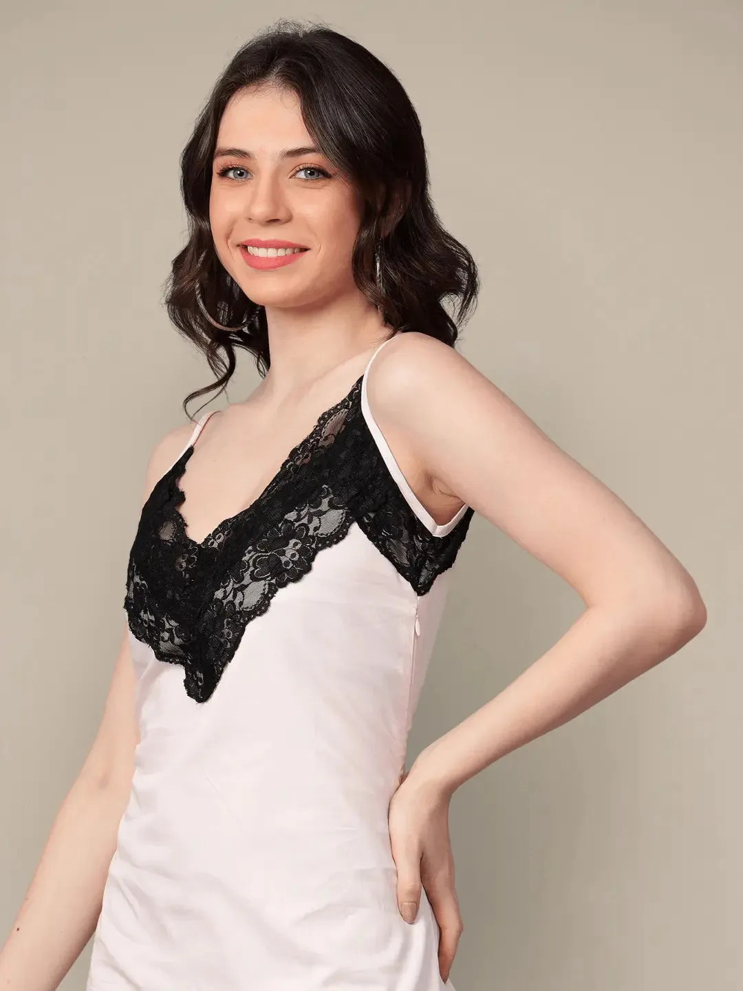 Rose Water Low Back Slip Dress