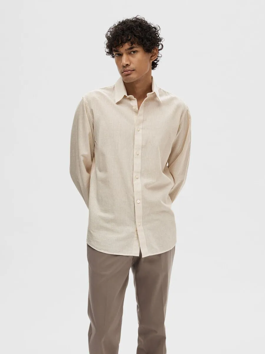 SEL16078867 Slim Linen Sun Shirt