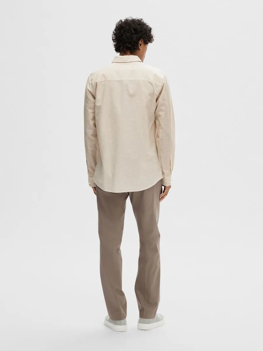 SEL16078867 Slim Linen Sun Shirt
