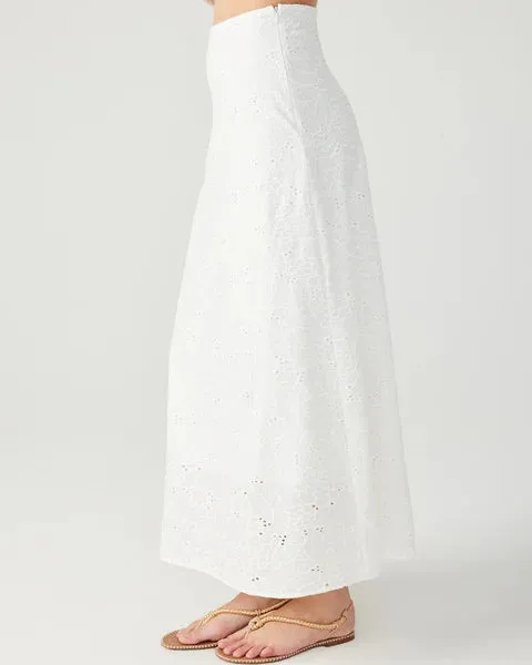 STE Amalia White Eyelet Skirt