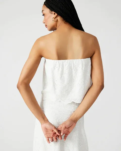 STE Amalia White Eyelet Skirt