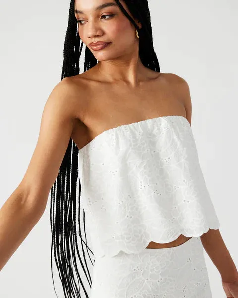 STE Amalia White Eyelet Skirt