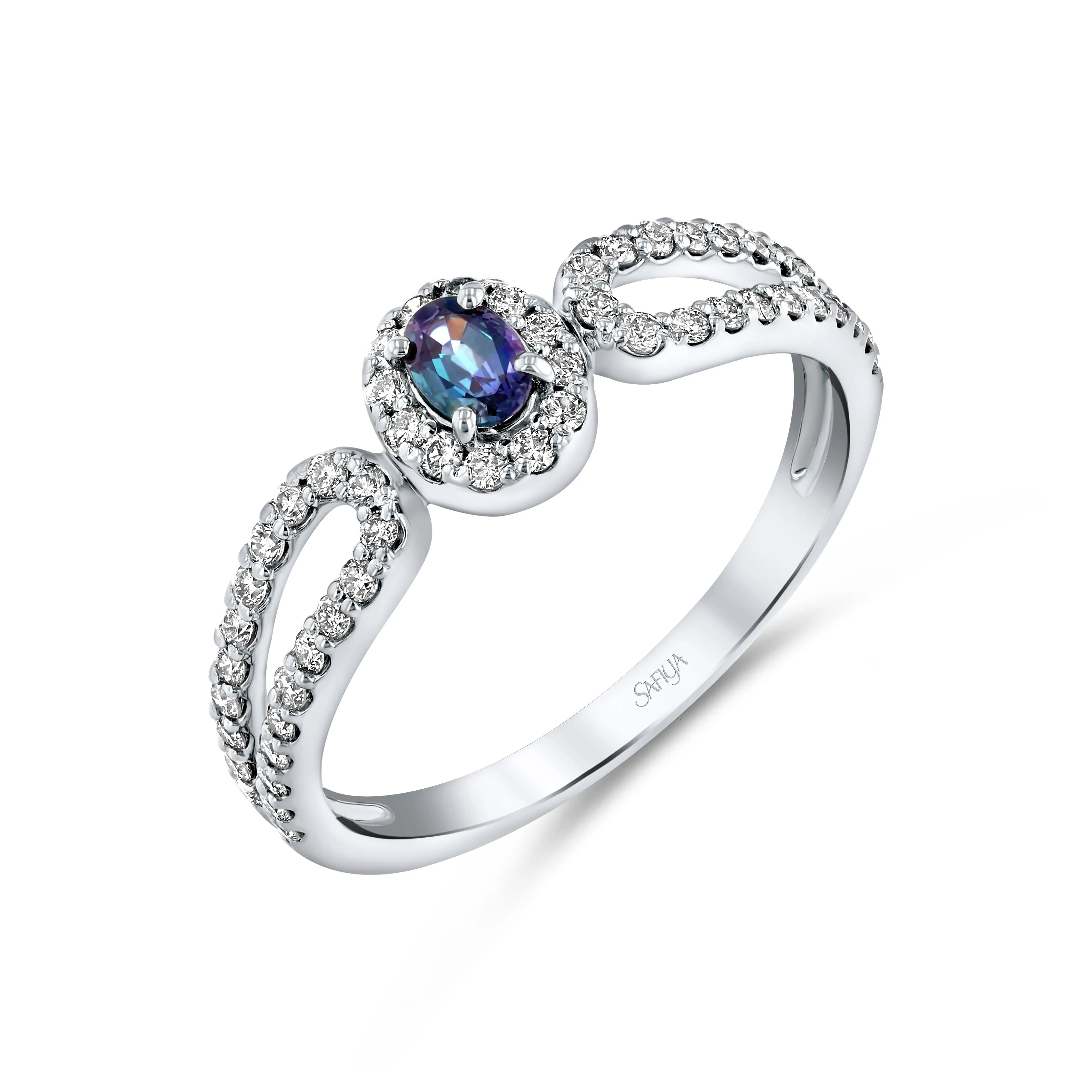 Timeless Elegance - Platinum Natural Alexandrite Ring