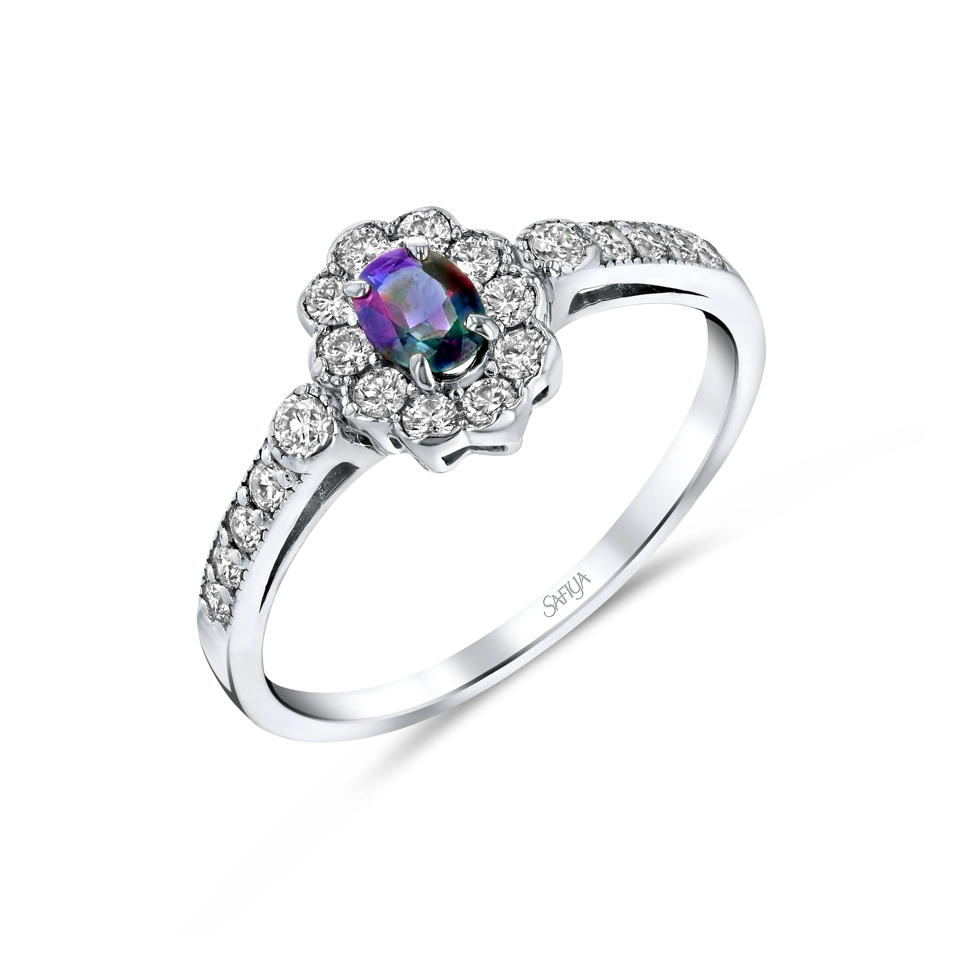 Timeless Love - Platinum Natural Alexandrite Ring