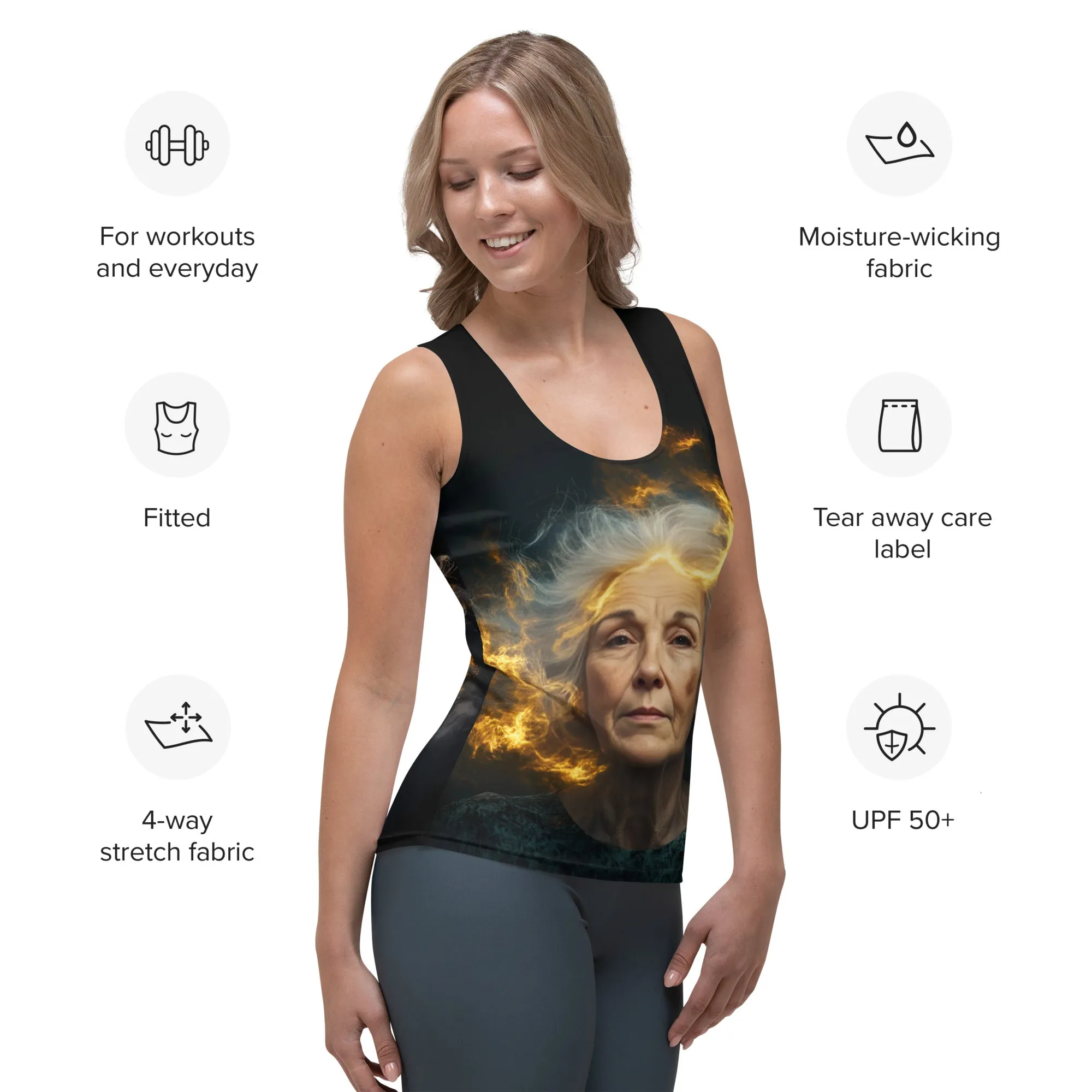 Timeless Power Sublimation Cut & Sew Tank Top
