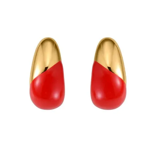Timeless Radiance Crystal Huggies Earrings
