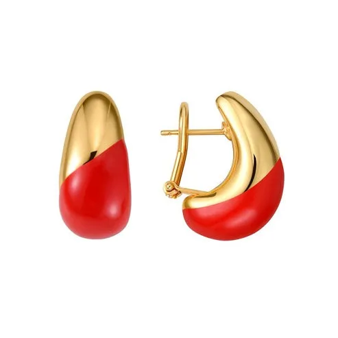 Timeless Radiance Crystal Huggies Earrings