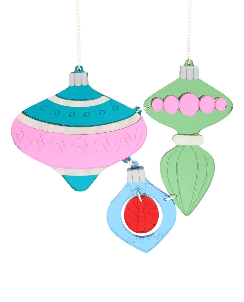 Timeless Vintage Christmas Ornament Necklace