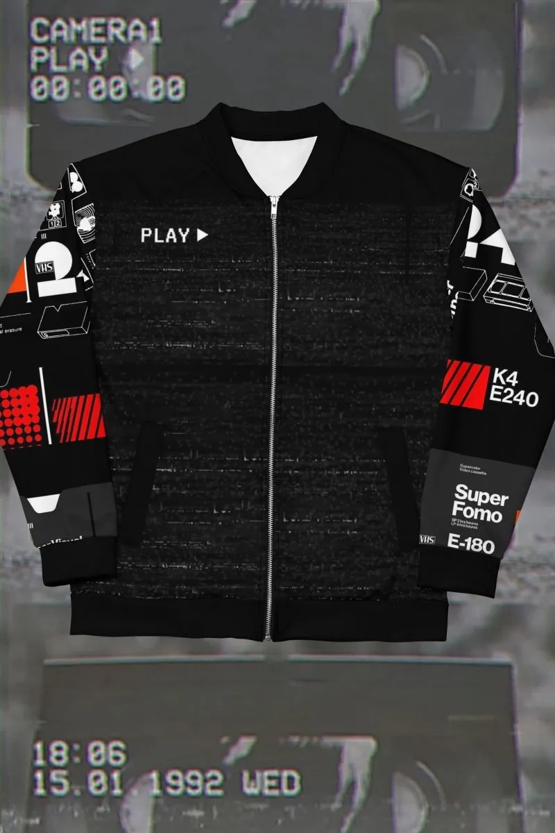 VHS Cassette Unisex Bomber Jacket