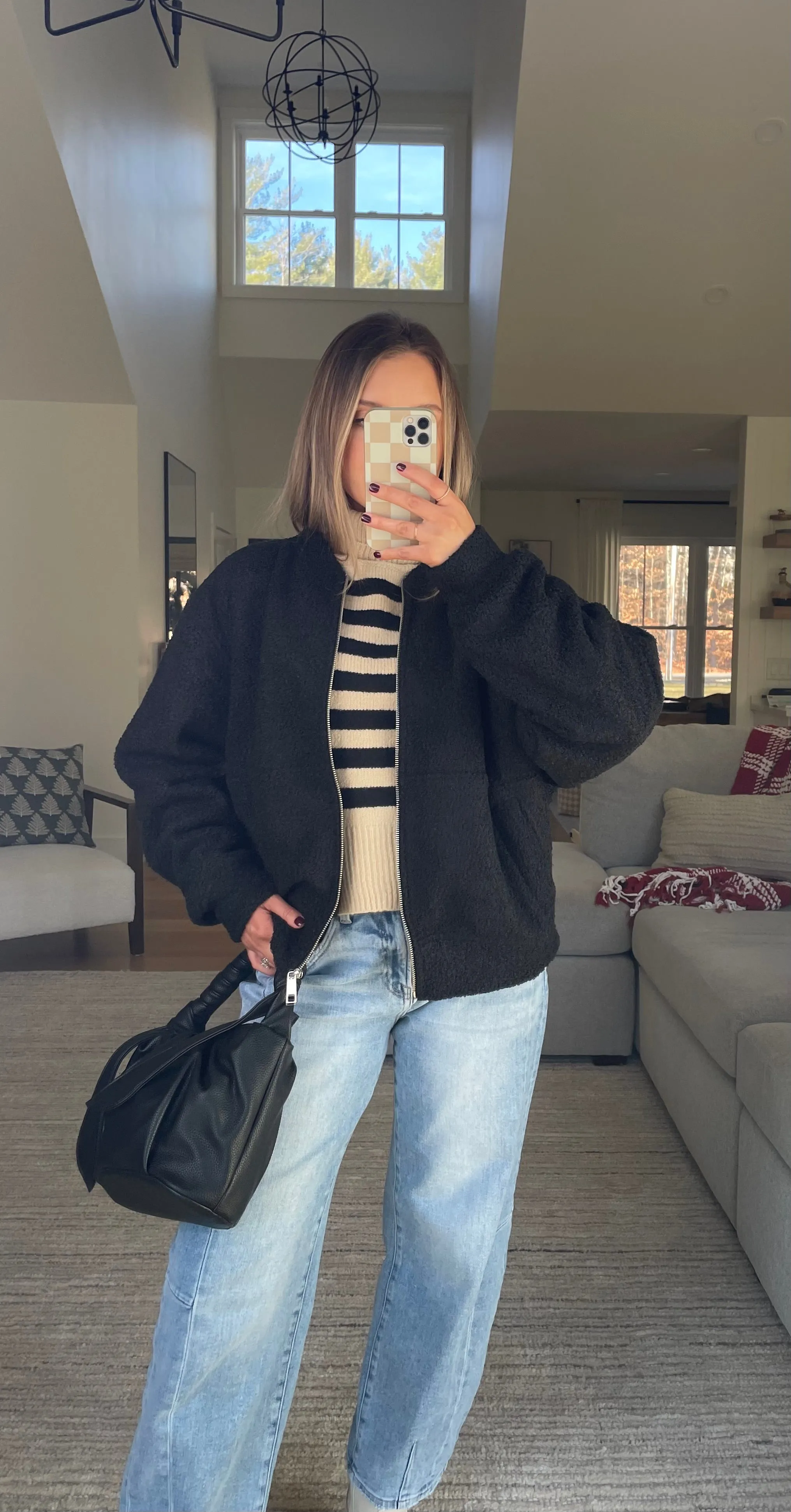 When In Doubt Teddy Bomber Jacket