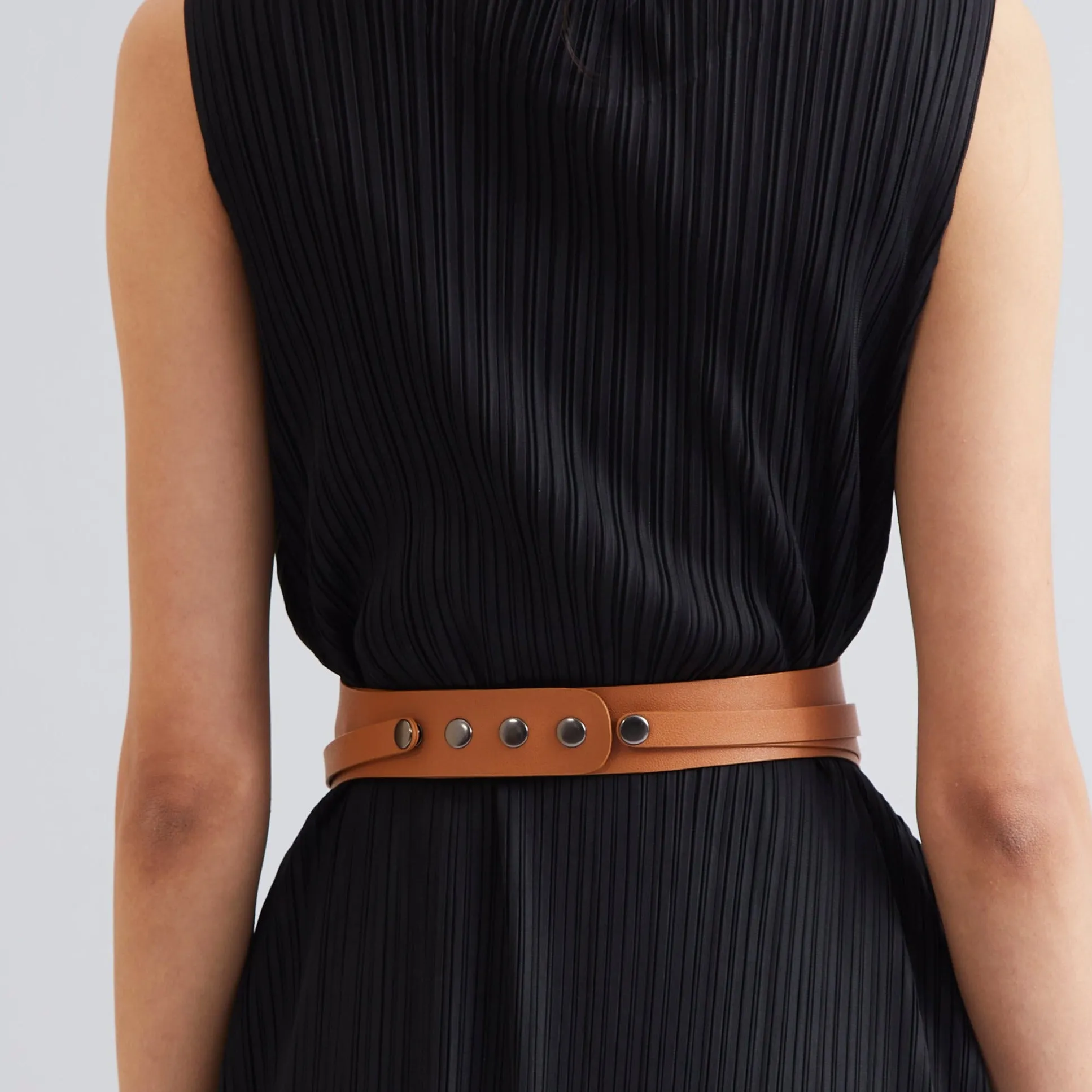 Wide Layer Belt - Tan