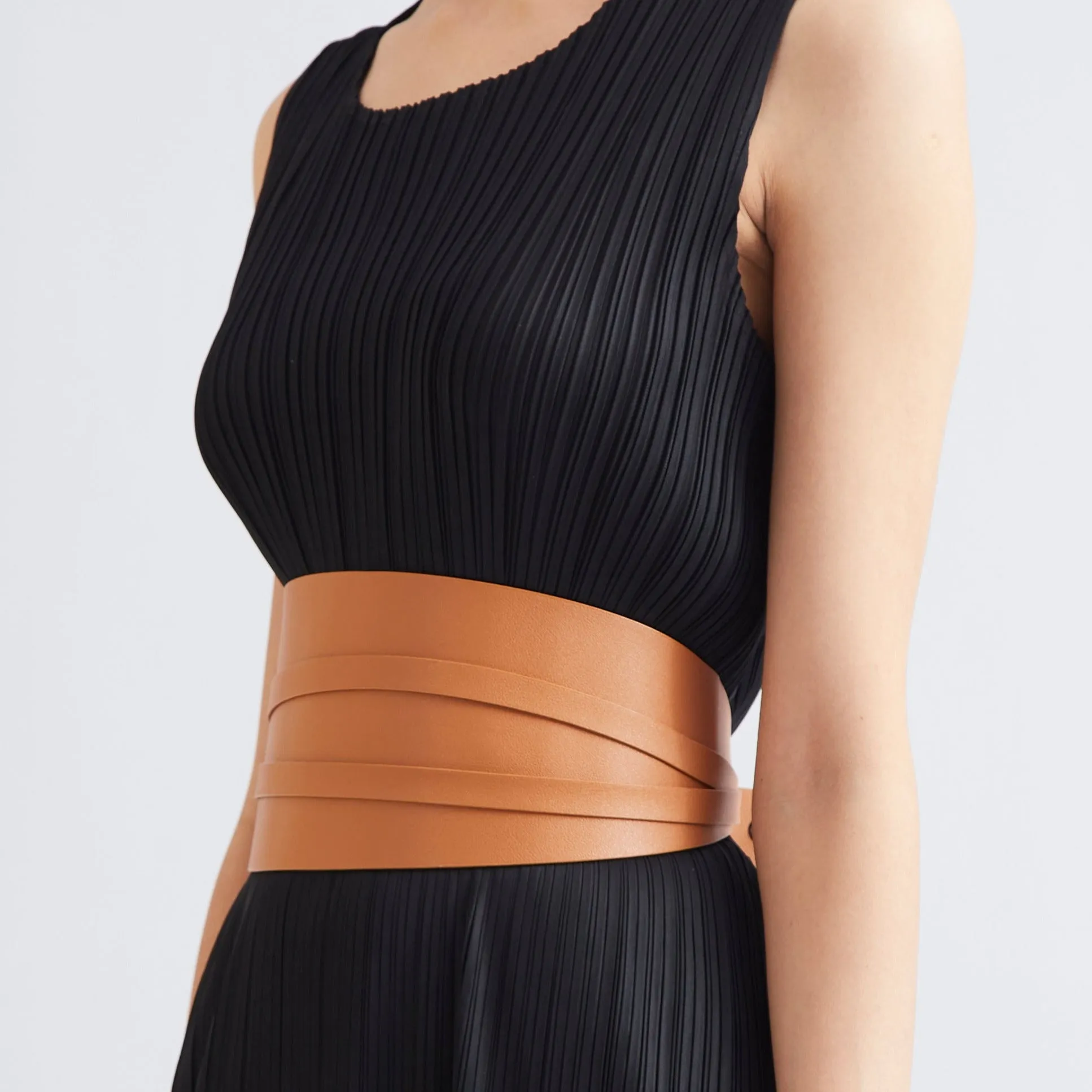 Wide Layer Belt - Tan
