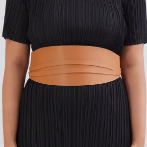 Wide Layer Belt - Tan